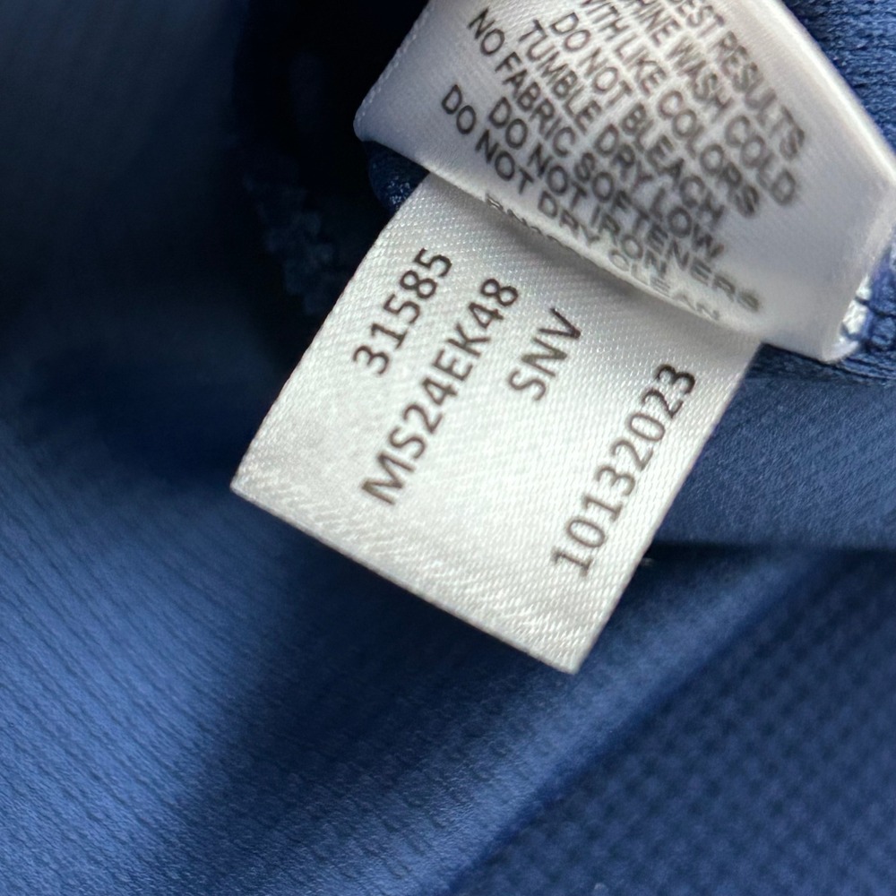 Peter Millar Navy Grid Performance Half Zip Hoodi… - image 5